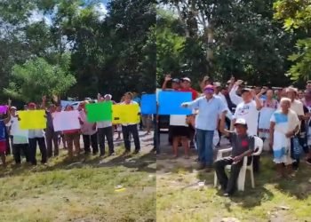 EXIGEN INDEMNIZACIÓN: Habitantes de Tihosuco bloquean la carretera hacia Valladolid