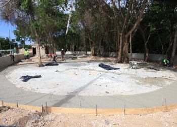 Avance del 75% en construcción de nuevo parque en Ciudad Mujeres