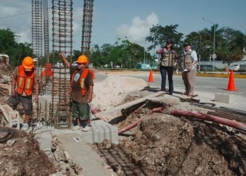 Supervisa Estefanía Mercado avance de obras en Playa del Carmen