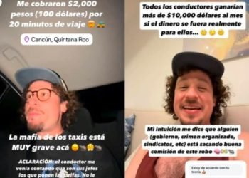 “SON UNOS RATAS”: Denuncia Luisito Comunica cobro excesivo de taxista en Cancún (VIDEO)