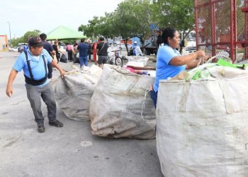 Participan cientos de cancunenses en primer Reciclatón y Adopta Fest de 2025