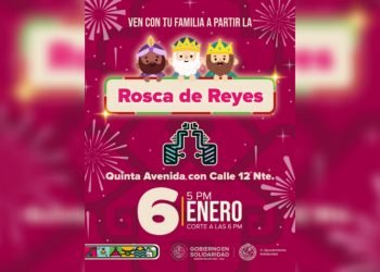 Invitan al corte de monumental rosca de reyes en Playa del Carmen