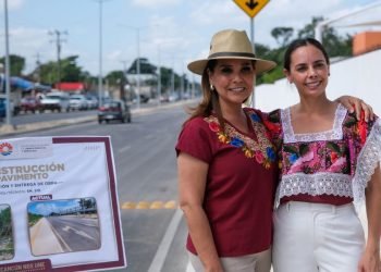 Entrega Mara rehabilitación de la avenida Politécnico en Cancún