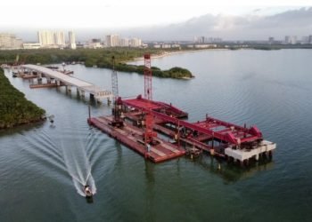 AVANCE DEL 74.9%: Puente Nichupté estará listo a fines de marzo, reiteran