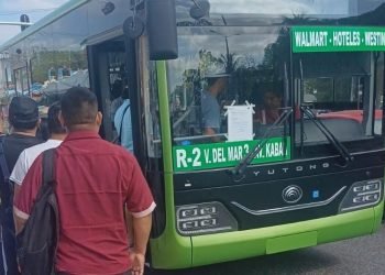 AUTOBÚS VERDE: Prueban unidad híbrida para transporte público en Cancún
