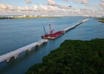 Alcanza el Puente Nichupté un avance del 76%