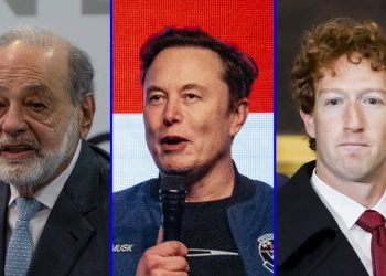 Slim, Musk y Zuckerberg