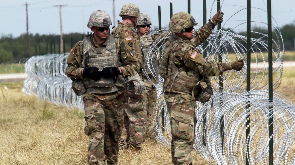 EEUU militariza frontera con México