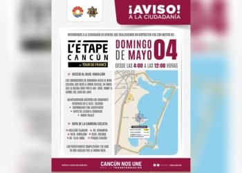 TOME PRECAUCIONES: Alistan operativo vial para la etapa Cancún del Tour de Francia