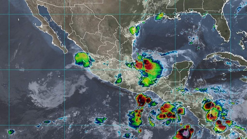 Desarrollo ciclónico: posible formación al sur de Chiapas