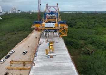 Presume SICT moderno sistema para construcción del Puente Nichupté (VIDEO)