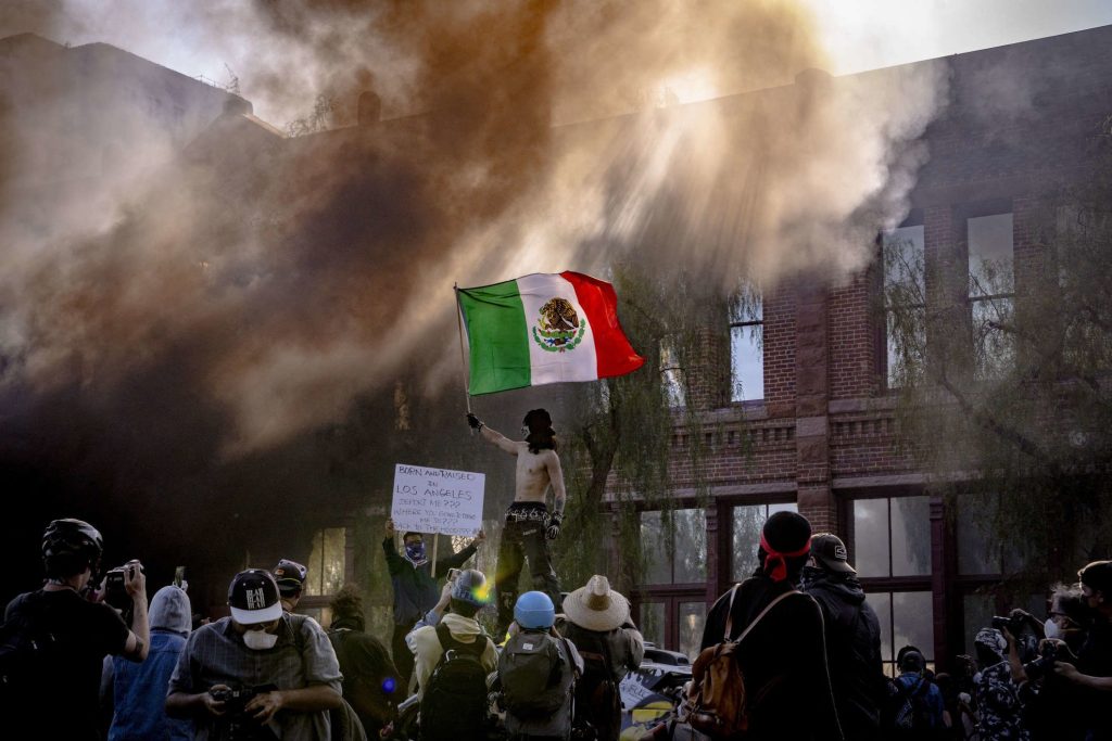Protestas migrantes en Los Ángeles