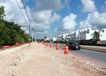 Instalan semáforos en cruce peligroso del sur de Cancún
