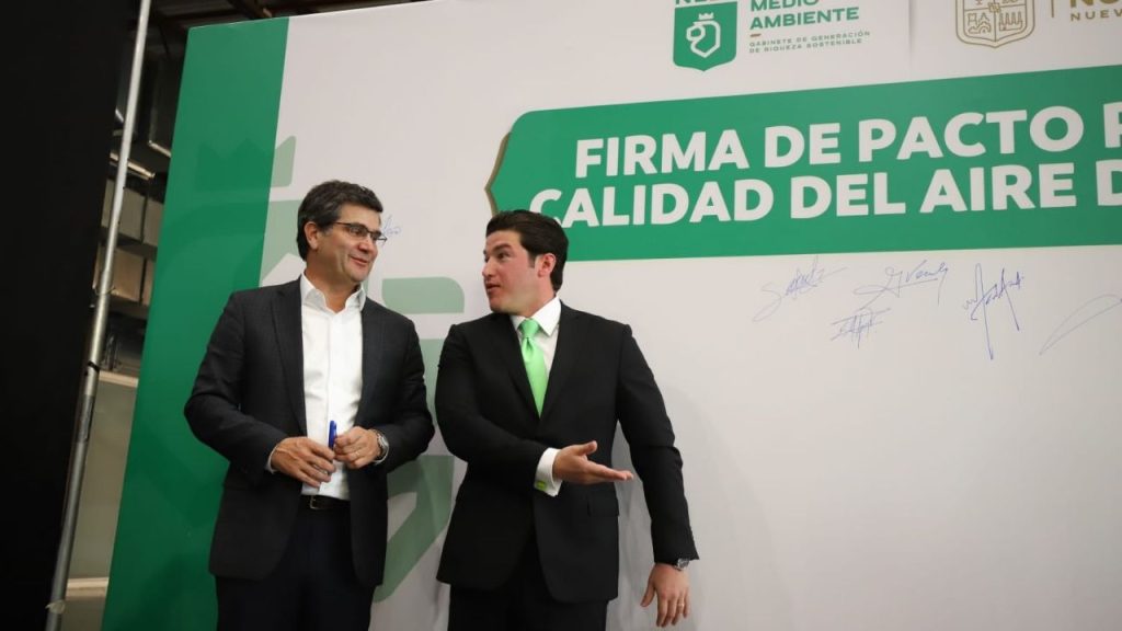 Calidad del Aire: Samuel García y Pemex firman acuerdo en NL