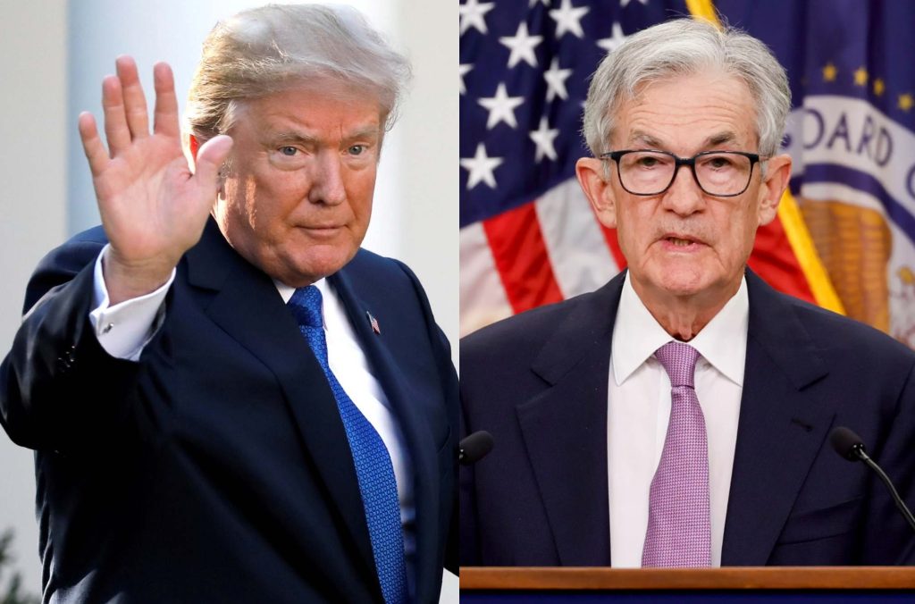 Donald Trump Reserva Federal, Jerome Powell, tasas de interés, renovación Fed, Russell Vought
