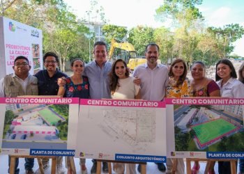 Arranca segunda etapa del Centro Comunitario “Javier Olvera Iglesias” en Paraíso Maya