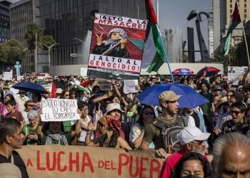 Protestas pro palestinas exigen medidas a gobierno mexicano