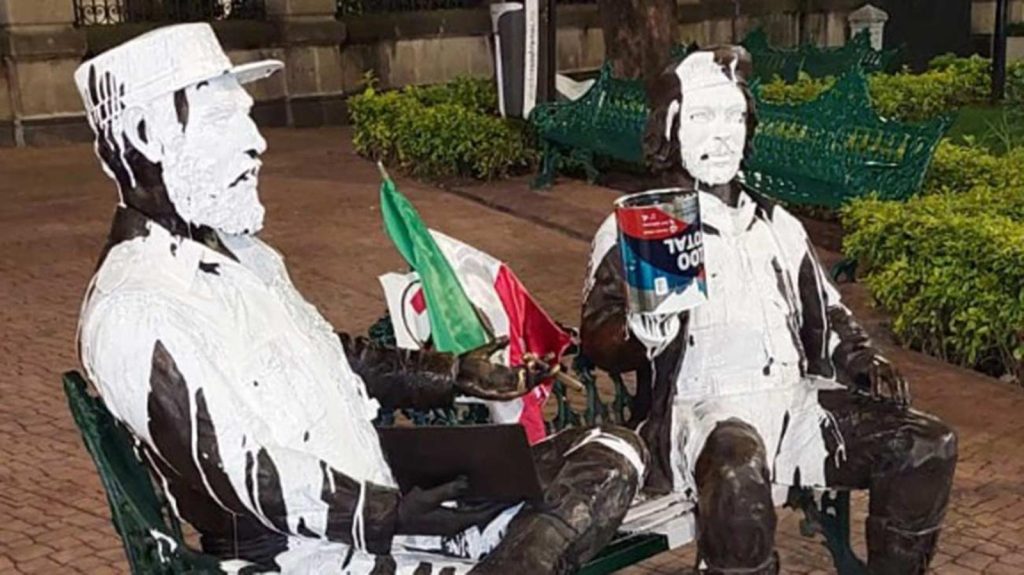 Sheinbaum cuestiona retiro de estatuas de Fidel y 'Che' en Cuauhtémoc