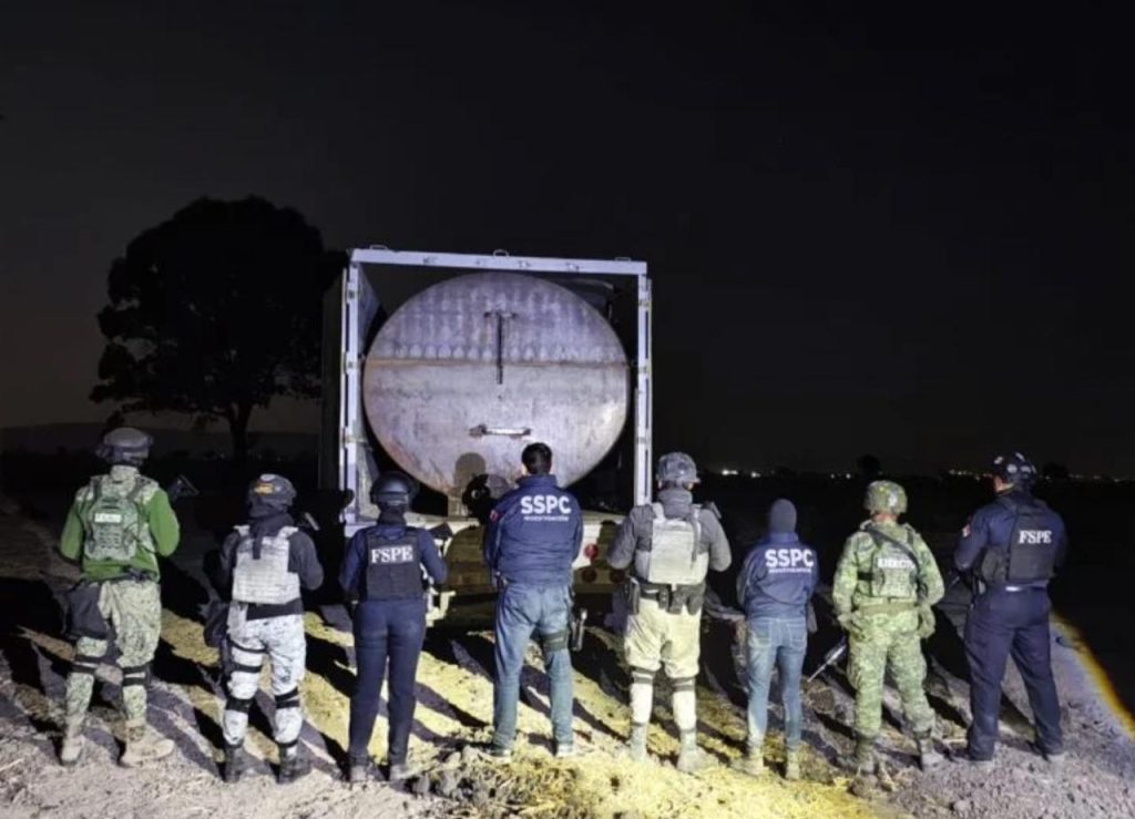 Toma de 'Huachicol' localizada en Parque Tecnológico de Guanajuato