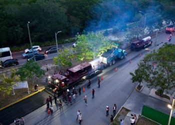 CON “EL DRAGÓN»: Inicia rehabilitación integral de la avenida Kabah