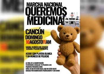 PRÓXIMO DOMINGO: Se suma Cancún a marcha nacional para exigir abasto de medicamentos