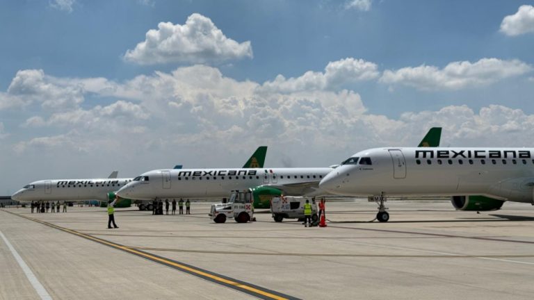 Mexicana de aviación: El Embraer E-195 E2 estrena ruta AIFA-Tulum