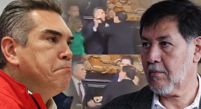 Morena condena agresión contra Noroña en el senado y arremete contra Alito Moreno
