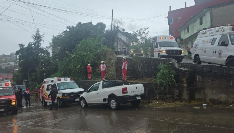 Intensas lluvias en Xalapa: 34 viviendas afectadas y un despliegue de emergencia coordinado