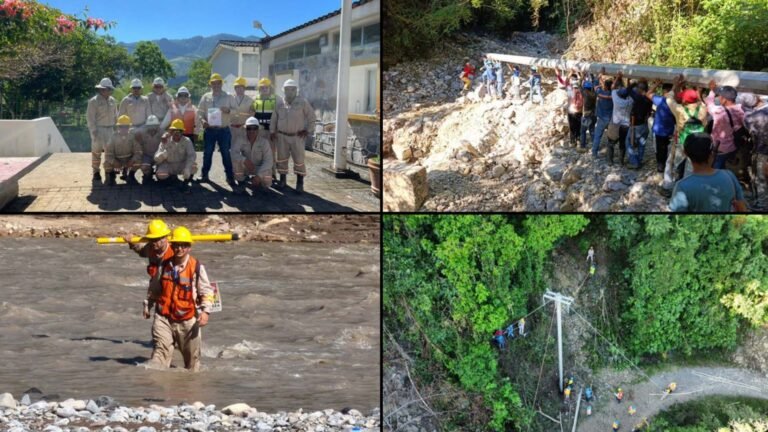 CFE restablece servicio eléctrico al 100% en cinco estados afectados por lluvias