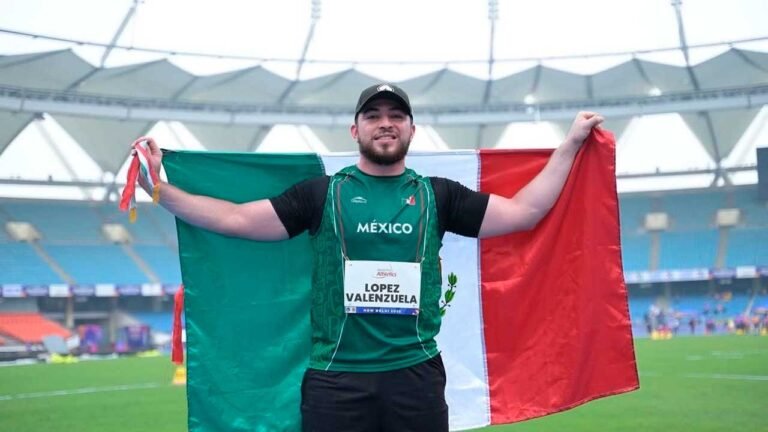 Luis López impone récord mundial y conquista oro en paratletismo en Nueva Delhi