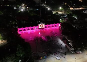 Se pinta de rosa Palacio Municipal de Cancún contra cáncer de mama