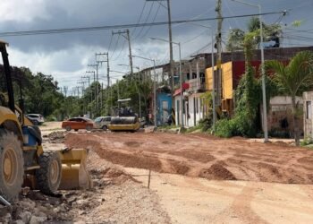 POR LLUVIAS: Retrasan obras de pavimentación en Cancún