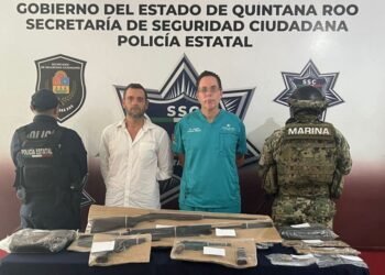 Detienen a dos hombres armados en la SM 20 de Cancún