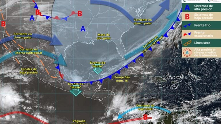 Alerta gélida: El frente frío 16 traerá temperaturas de hasta -10°C y un severo evento norte