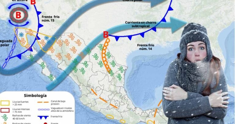 Frente frío 15: La violenta fractura climática que congelará el noroeste de México