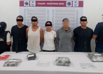 POR NARCOMENUDEO: Caen 5 presuntos miembros de grupo criminal en Tulum