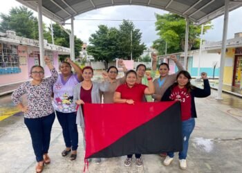 CNTE EN CANCÚN: Realizan acciones mediáticas sin paro de labores