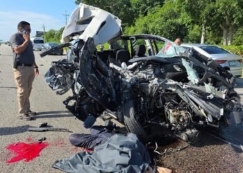 TRIPLE CHOQUE EN QR: Muere una persona y hay varios lesionados