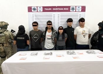 DETENCIONES EN TULUM: Aseguran a cinco por presunto narcomenudeo en la colonia Centro