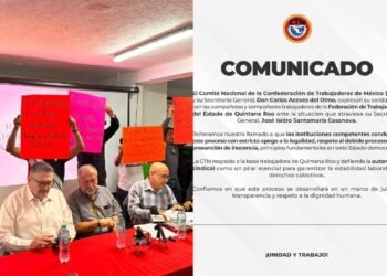 Respaldan trabajadores de la CTM a su líder Isidro Santamaría