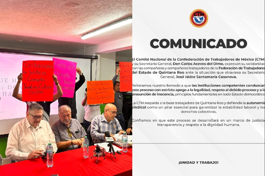 Respaldan trabajadores de la CTM a su líder Isidro Santamaría | Caribe ...