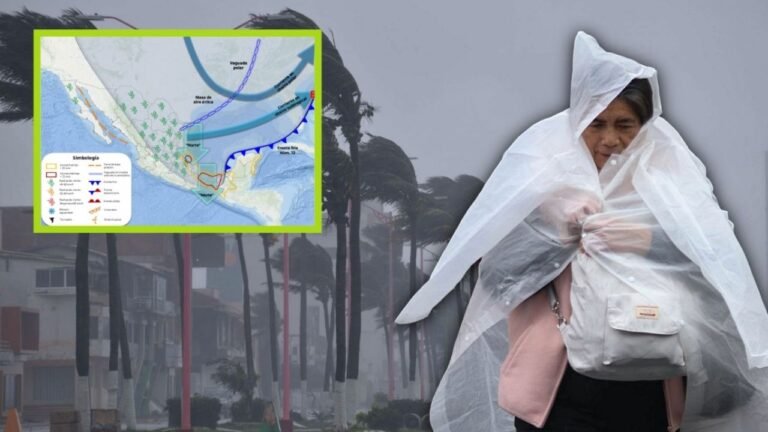 Alerta máxima por el frente frío 25: lluvias torrenciales y vientos de 110 km/h en el sur-sureste