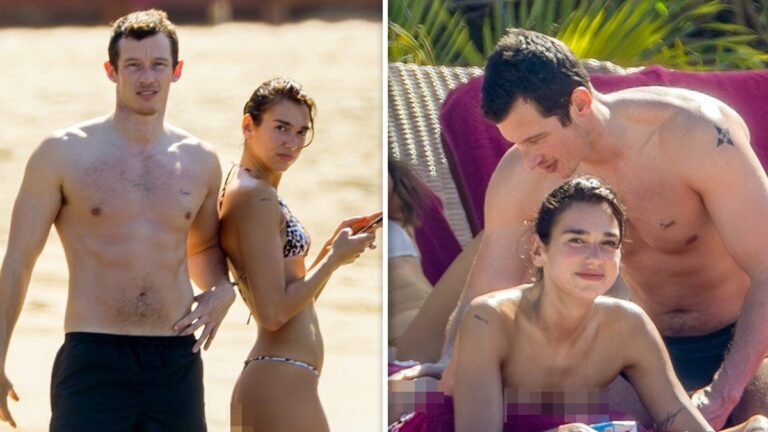 Dua Lipa y Callum Turner: Escapada romántica a la playa post-gira
