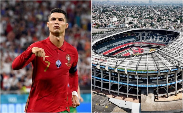 El día que Cristiano Ronaldo pisará la nueva cancha del Estadio Azteca