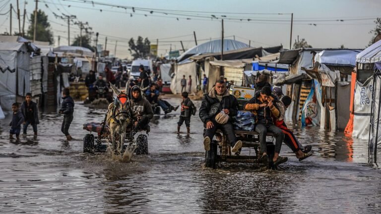 El invierno catastrófico que sacude la situación humanitaria en Gaza