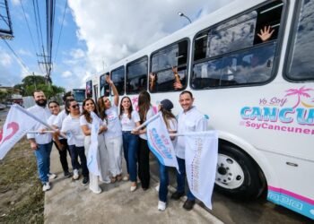 “RUTA MAR”: Arranca servicio de transporte gratuito a playas de Cancún