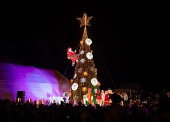 ENCIENDEN ÁRBOL NAVIDEÑO: Arranca festival decembrino en Playa del Carmen