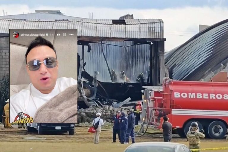 Tragedia aérea en Toluca 2025: La devastación y el falso rumor de la muerte de Brincos Dieras