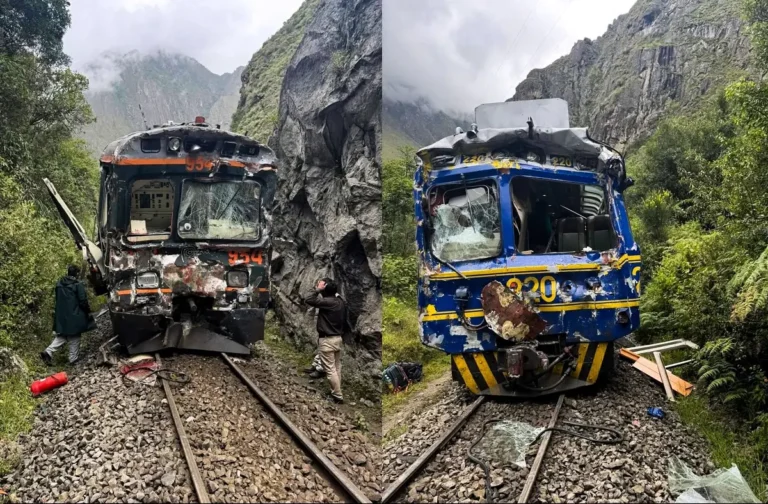 Tragedia en la ruta inca: el choque frontal de trenes que paralizó machu picchu