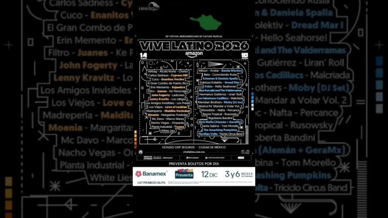 Vive Latino 2026: El cartel completo por día y la guía definitiva de preventa